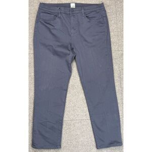 Swet Tailor Men's Gray Stretch 5 Pocket Chino Pants Size 36x32 (Actual‎ 36x27)